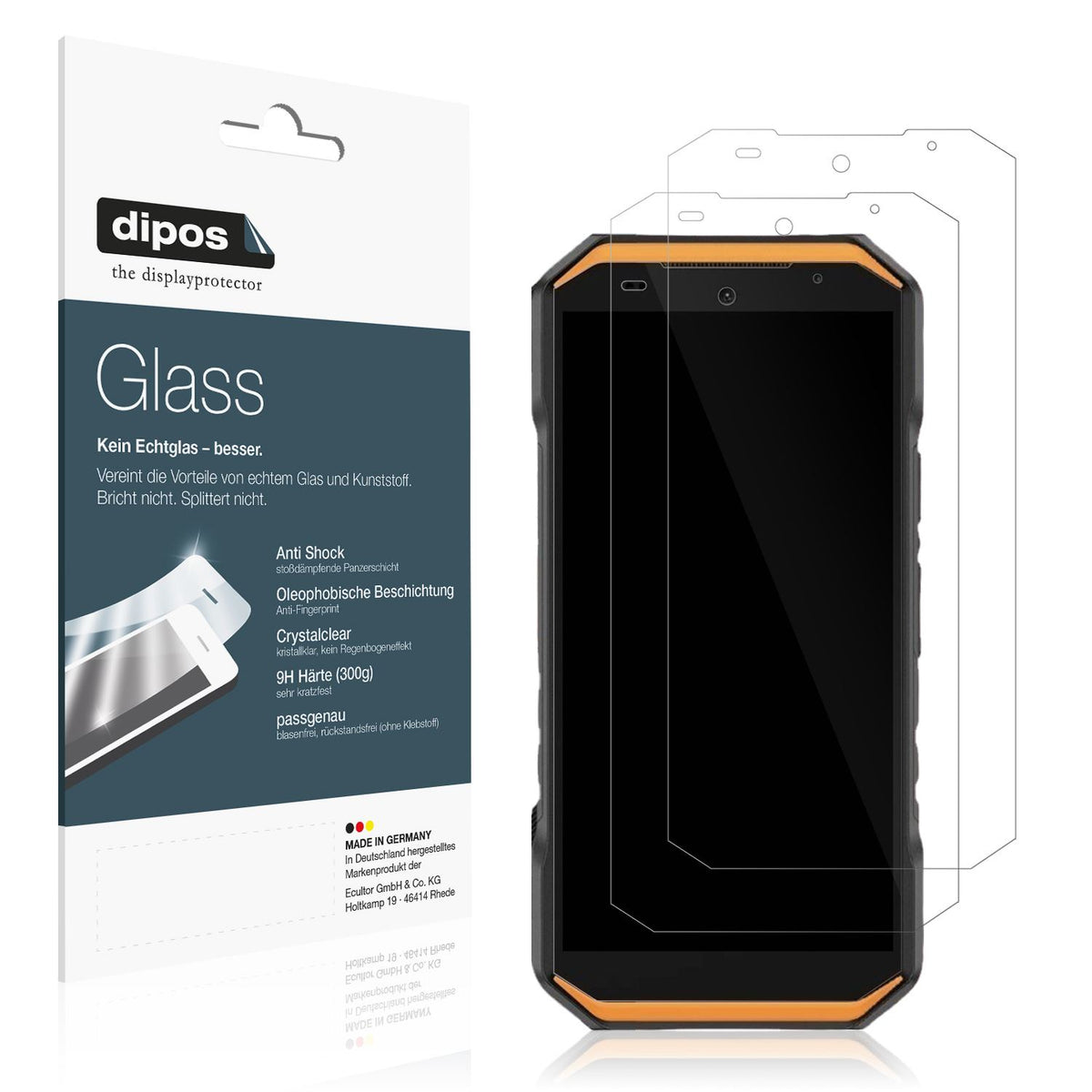 2x 9H Schutzfolie für Ulefone Armor X32 Pro Panzer (1)