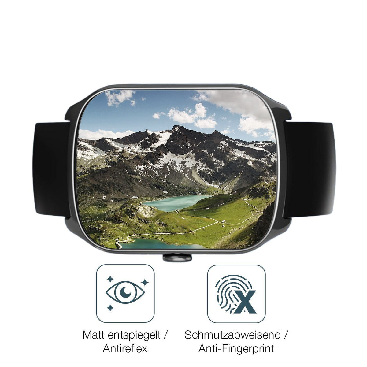 6x Schutzfolie matt für Stecei S68 1.95 Zoll Displ (4)