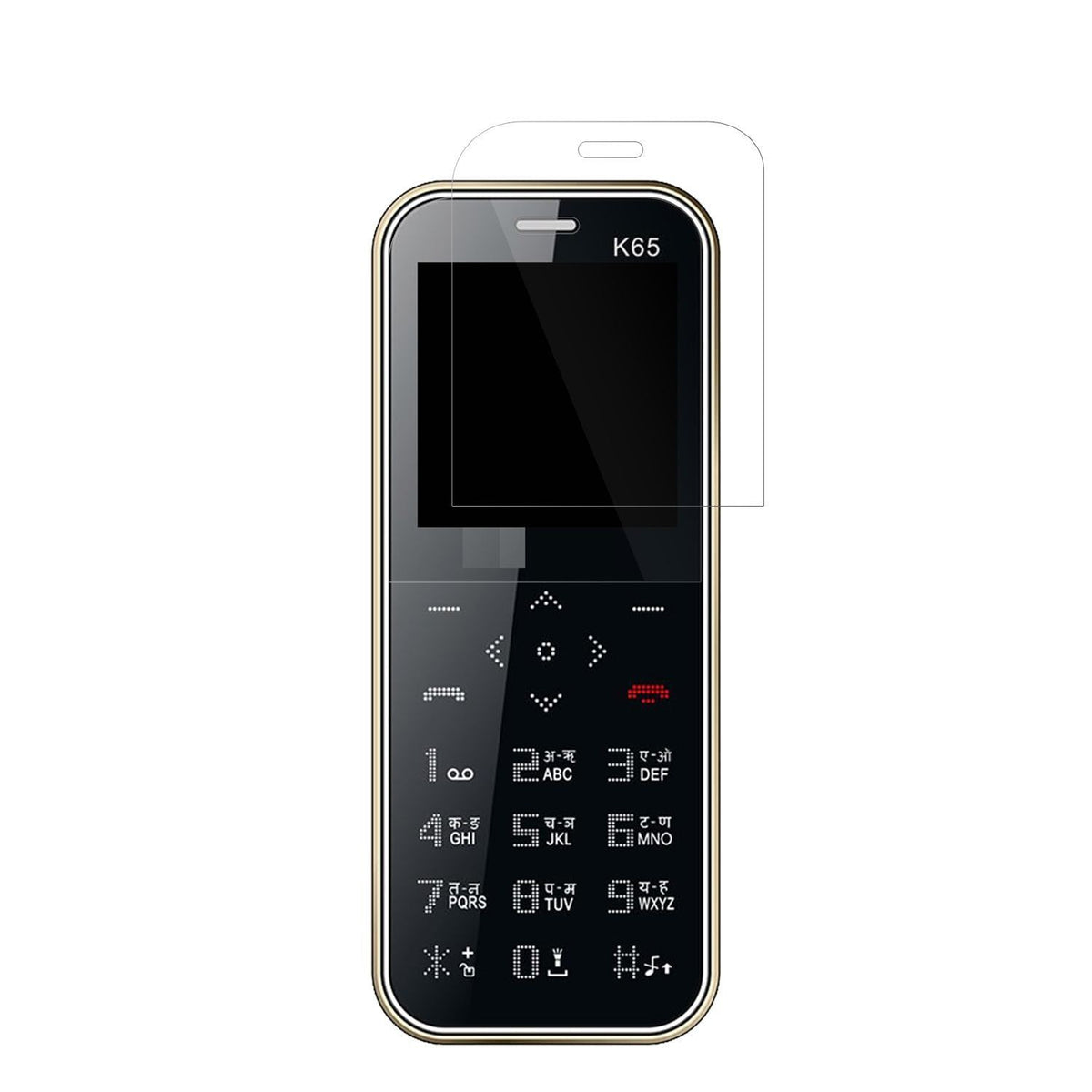 4x Schutzfolie klar für I Kall K65 Card Display-Sc (2)