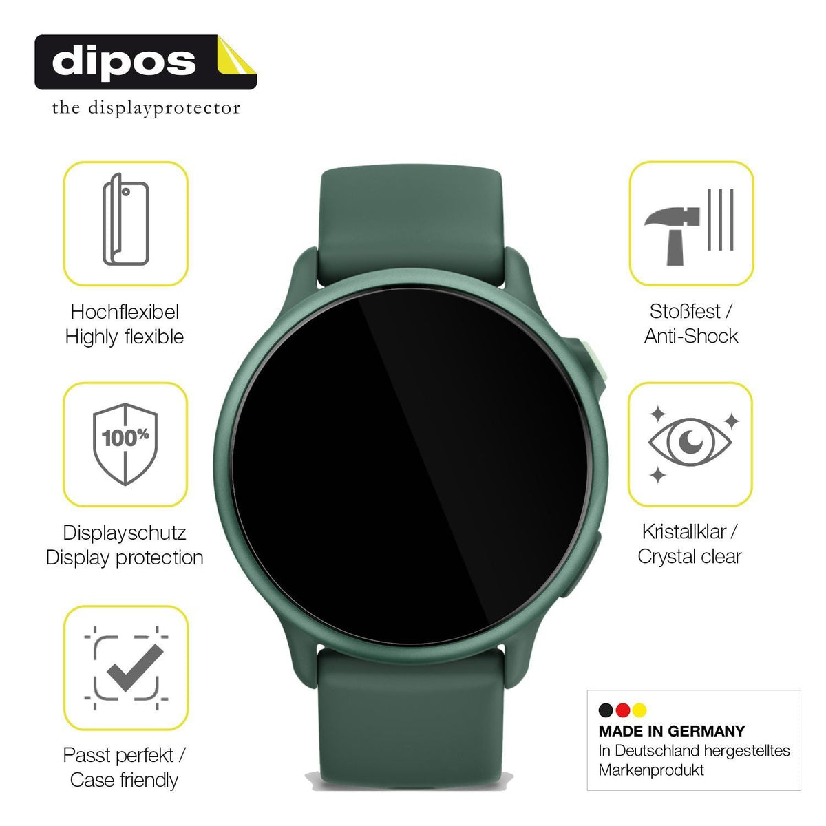 2x 3D Full Cover Schutzfolie für Garmin vivoactive (7)