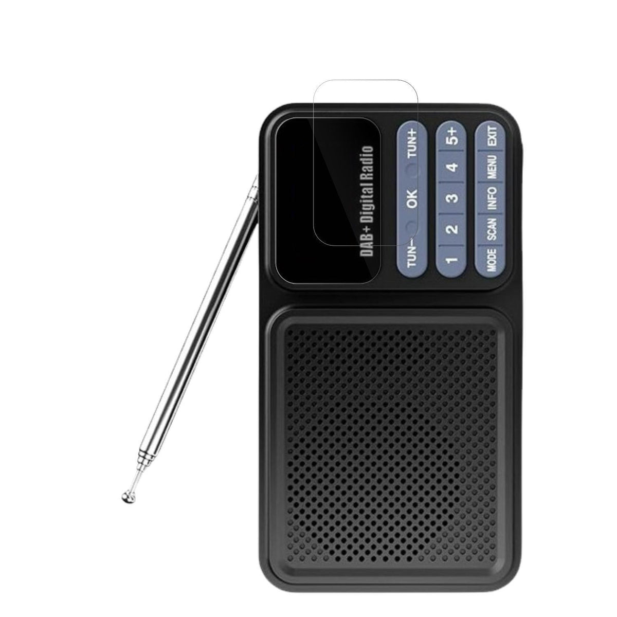 2x Schutzfolie klar für Gallypek DAB Radio Display (2)
