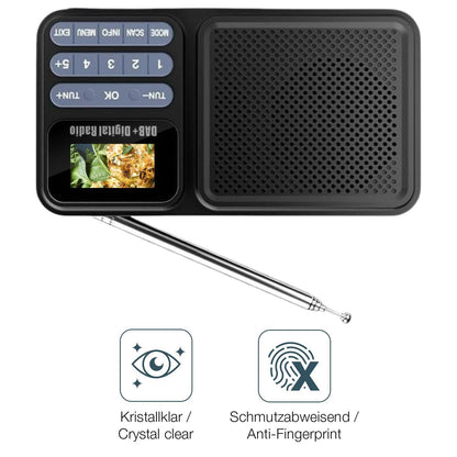 2x Schutzfolie klar für Gallypek DAB Radio Display (4)