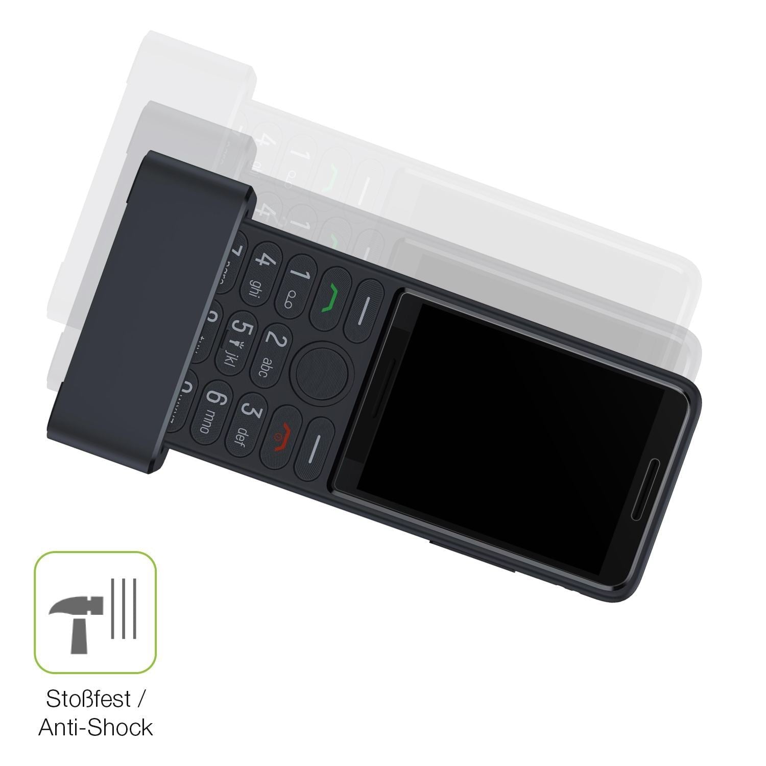 2x Full Cover Schutzfolie matt für TCL OneTouch 40 (4)