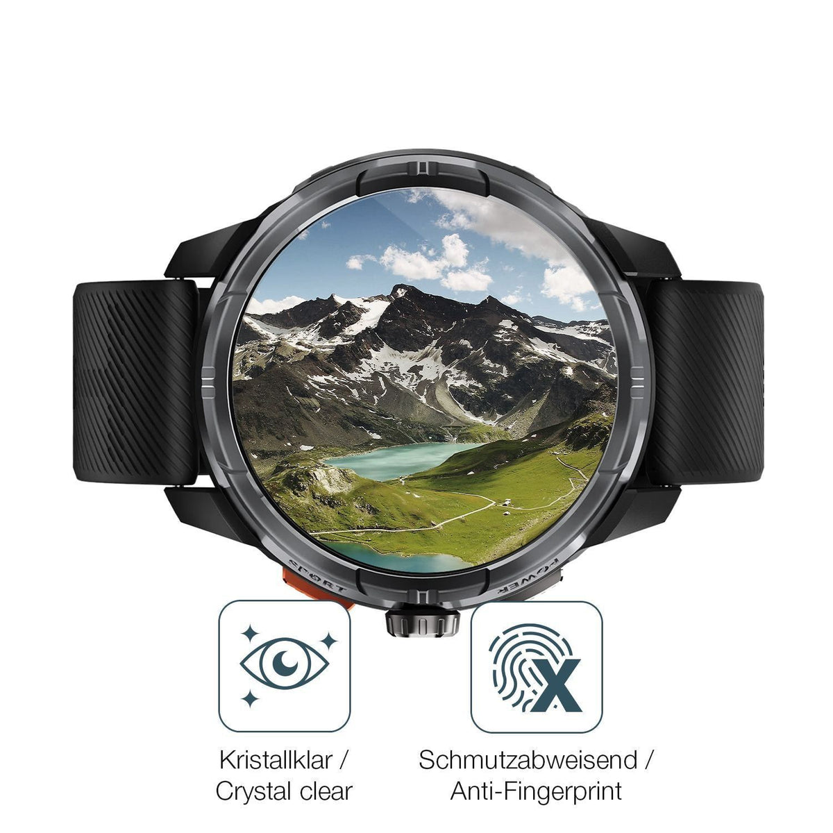 6x Schutzfolie klar für Haylou Solar Ultra Display (4)