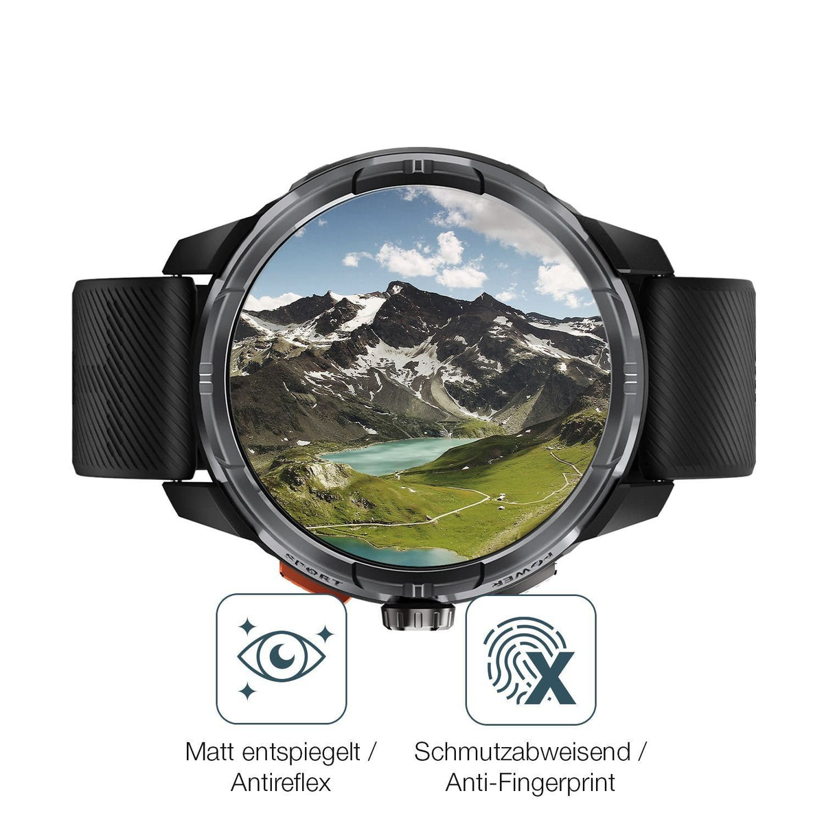 2x 9H Schutzfolie matt für Haylou Solar Ultra Panz (5)