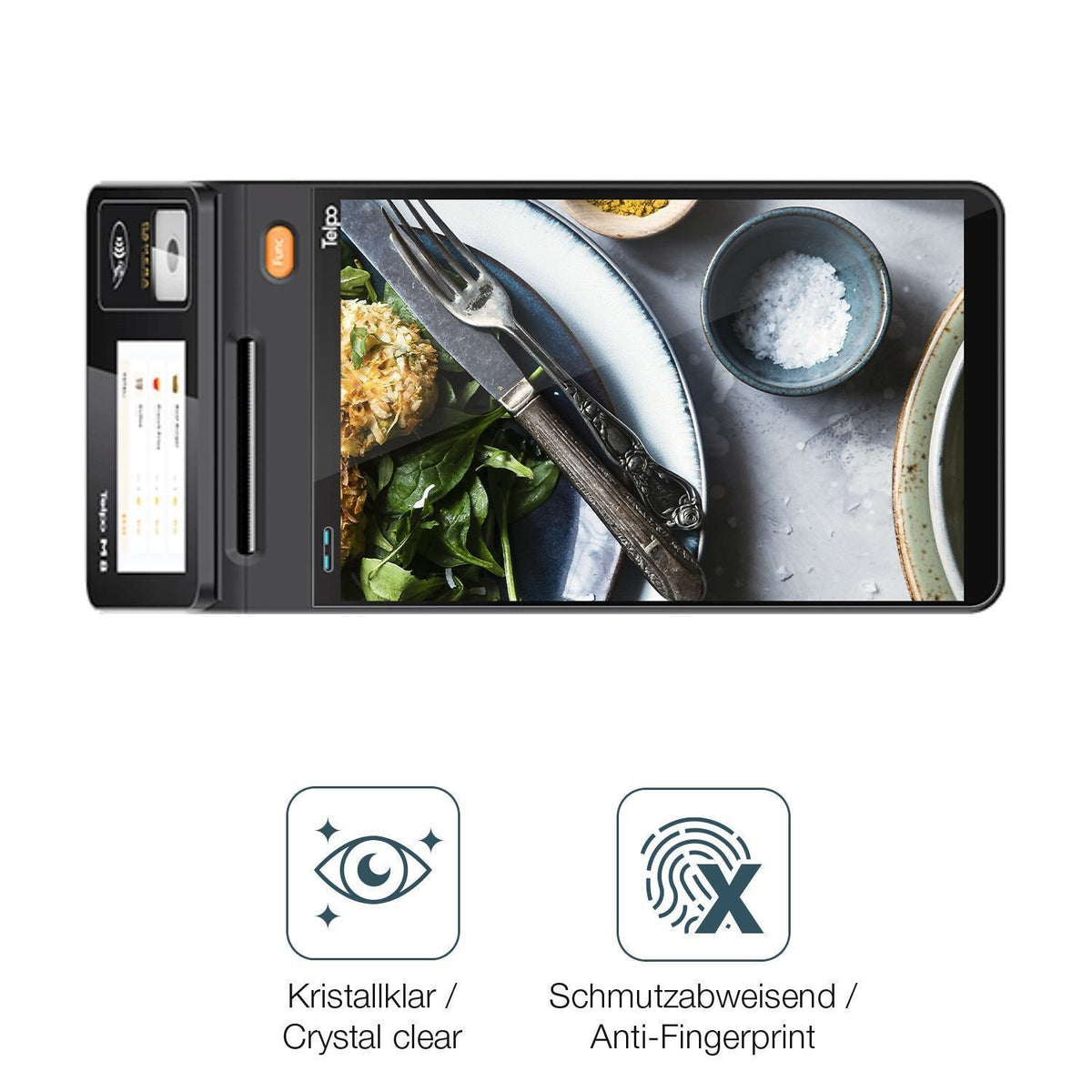 2x 9H Schutzfolie für Telpo M10 Back-Display Panze (5)