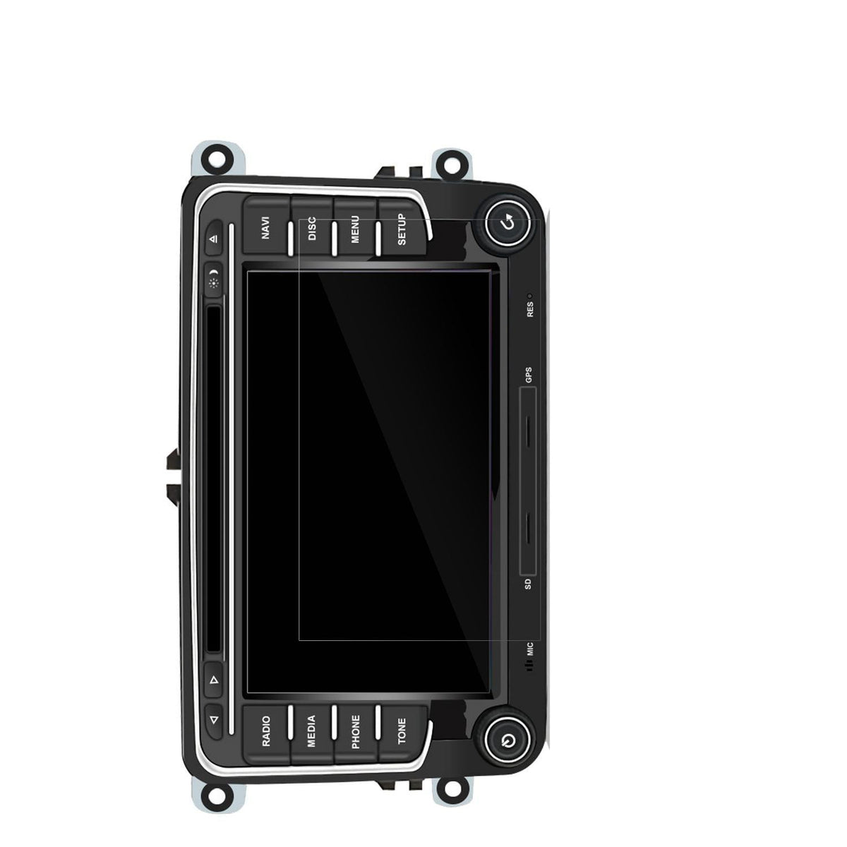 2x Schutzfolie klar für Junsun DE.ZQMT74D Display- (2)