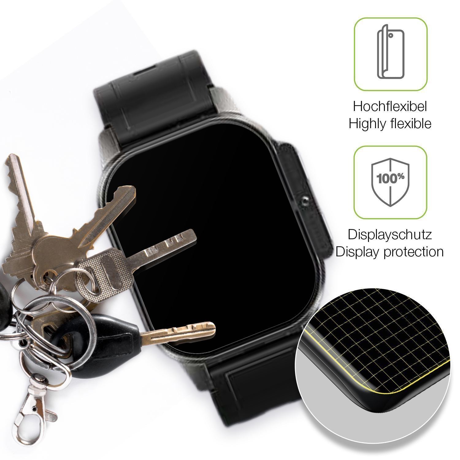 2x Full Cover Schutzfolie matt für RAYOFI DM62 (3)