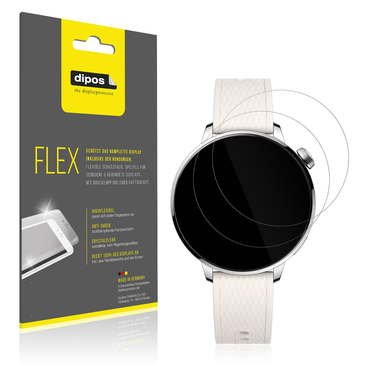 2x 3D Full Cover Schutzfolie für Oppo Watch X2 Min (1)