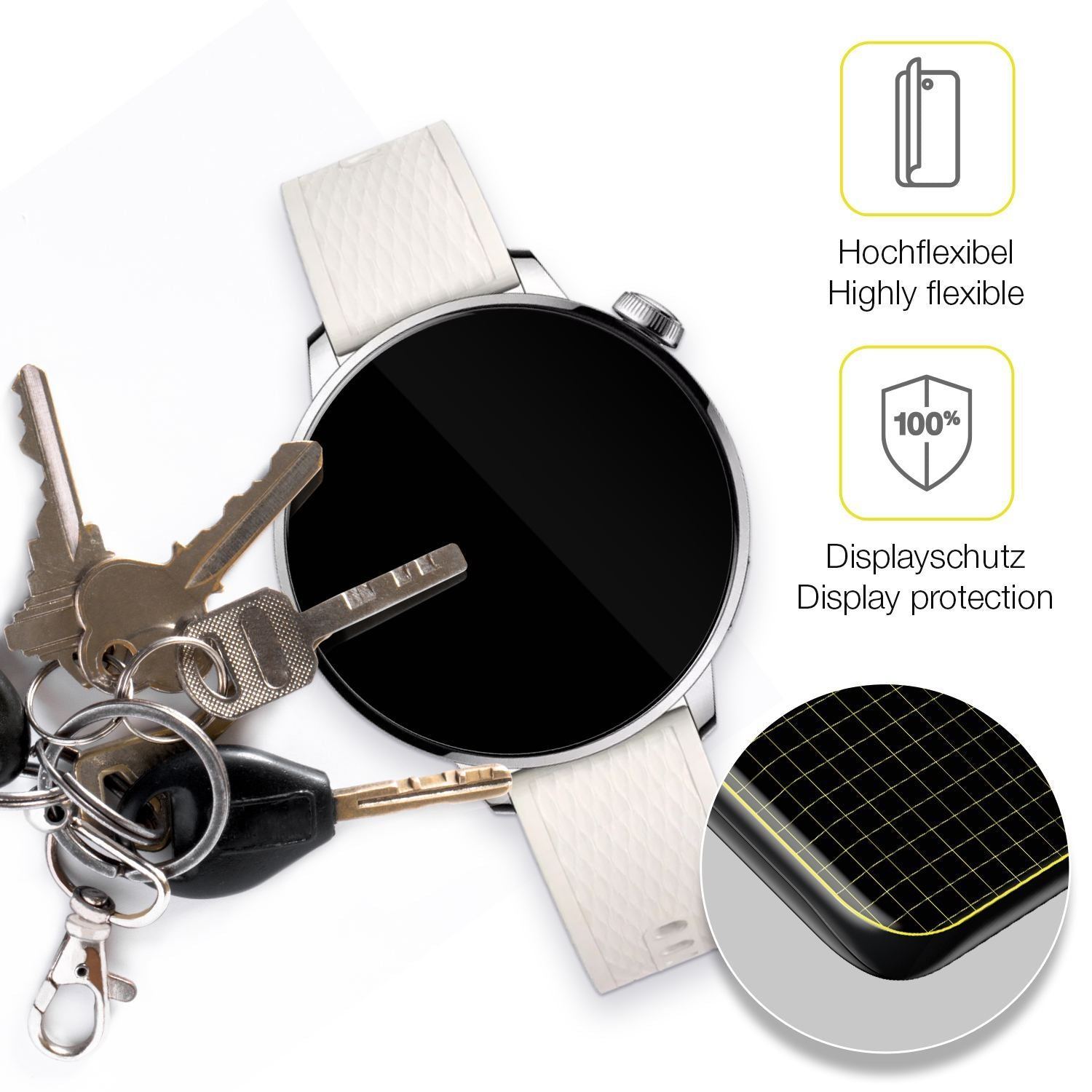 2x 3D Full Cover Schutzfolie für Oppo Watch X2 Min (3)