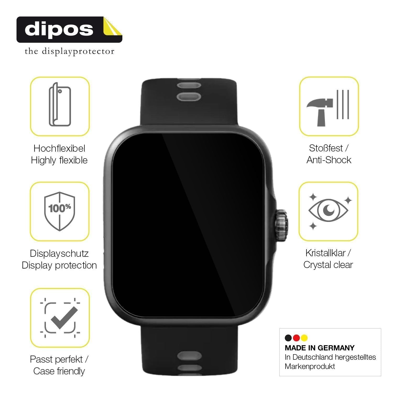 2x 3D Full Cover Schutzfolie für CW Watch S1 (7)