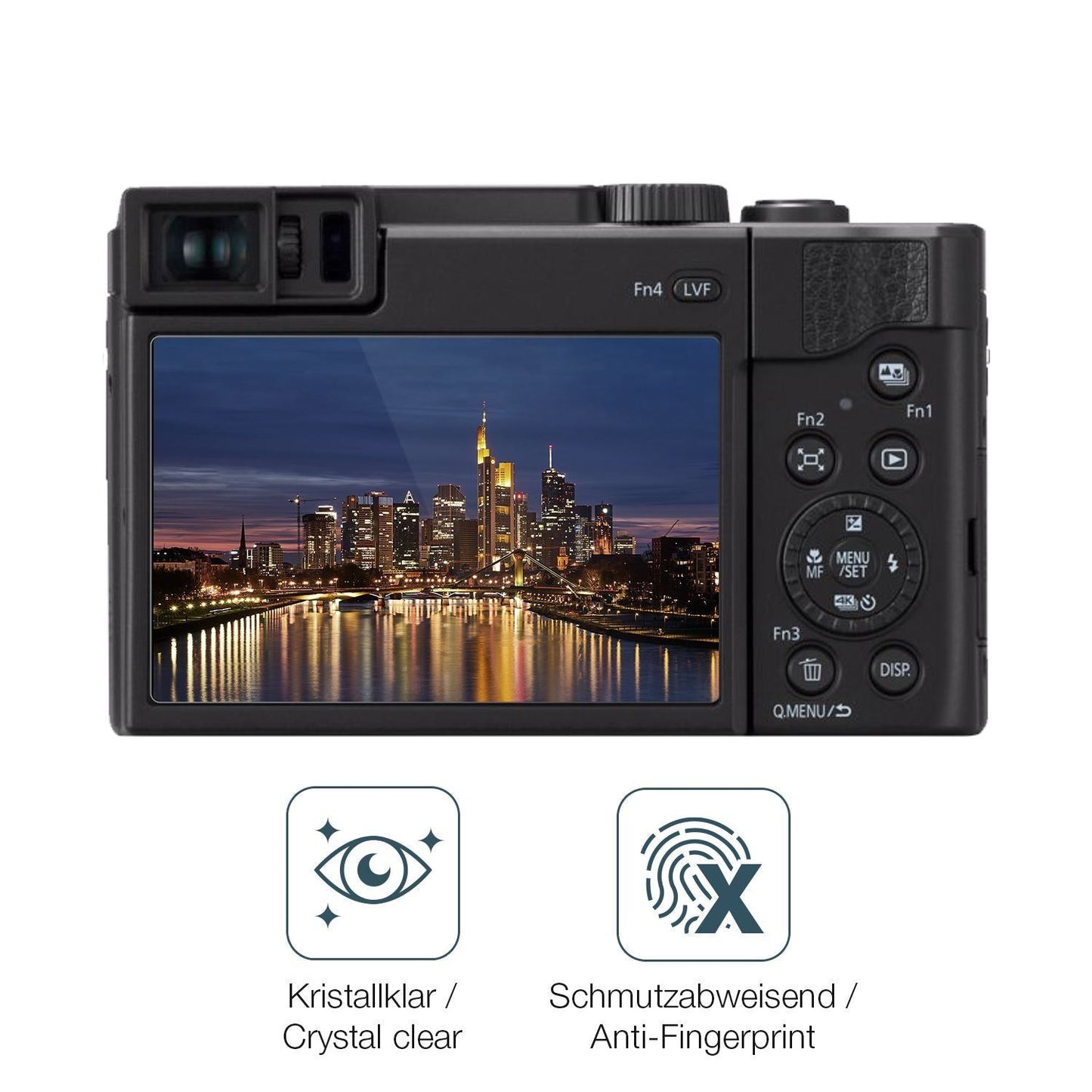 2x 9H Schutzfolie für Panasonic Lumix TZ-57 Panzer (5)