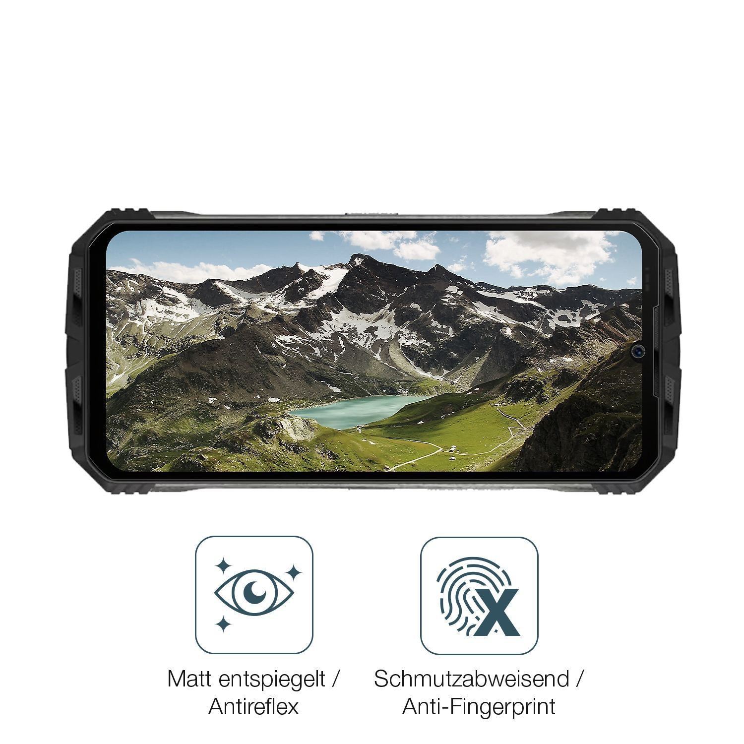 2x 9H Schutzfolie matt für Doogee V30 Pro Panzerfo (5)