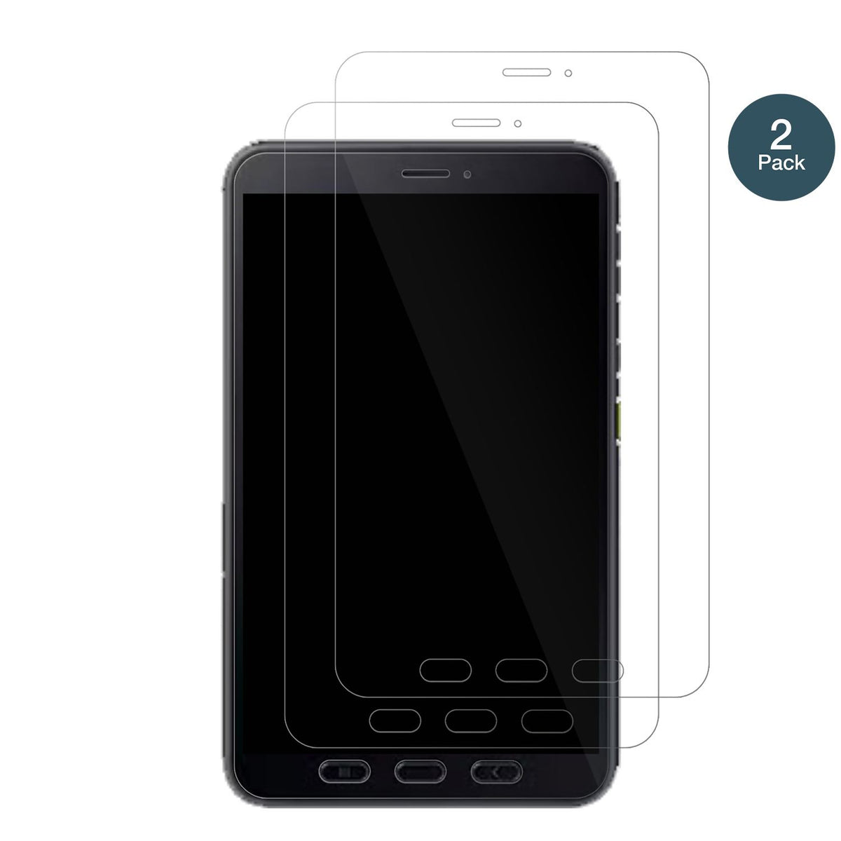 2x 9H Schutzfolie für Samsung Galaxy Tab Active 5  (2)