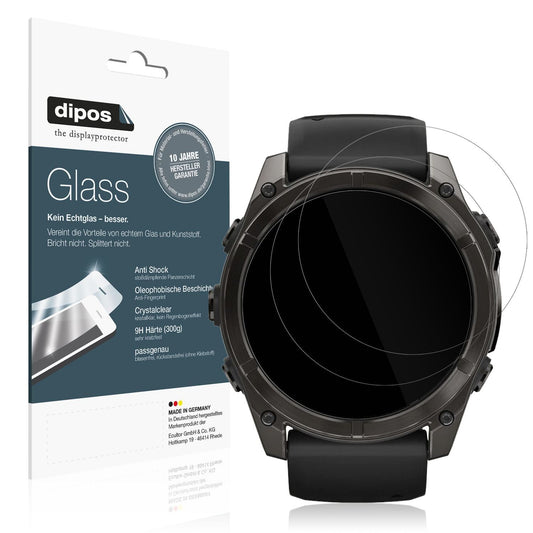 2x 9H Schutzfolie für Garmin Fenix 8 43mm Panzerfo (1)