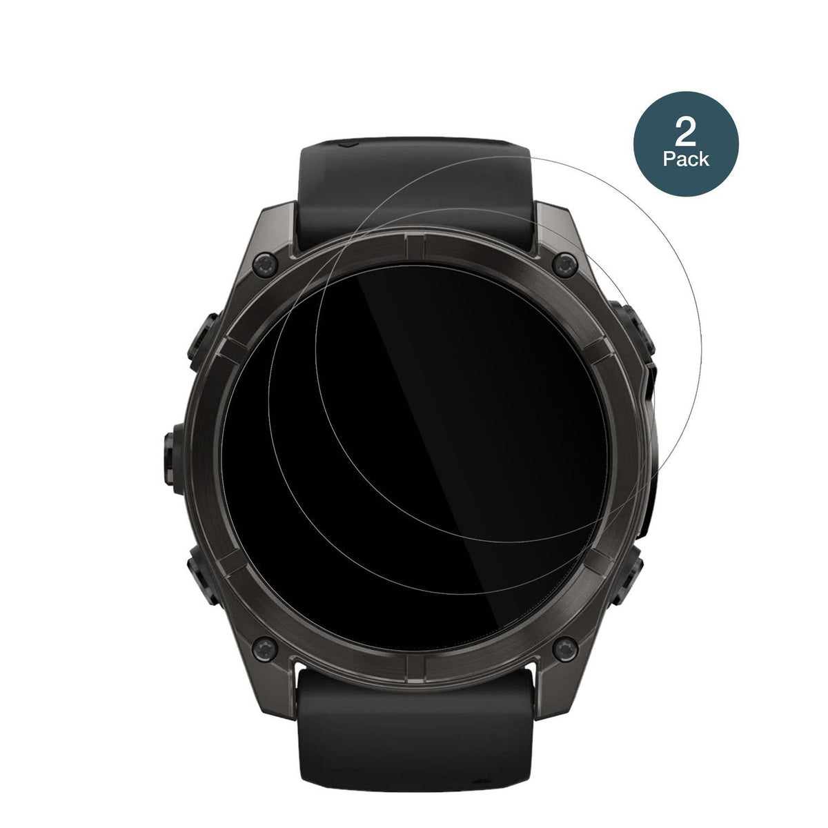 2x 9H Schutzfolie für Garmin Fenix E 47mm Panzerfo (2)