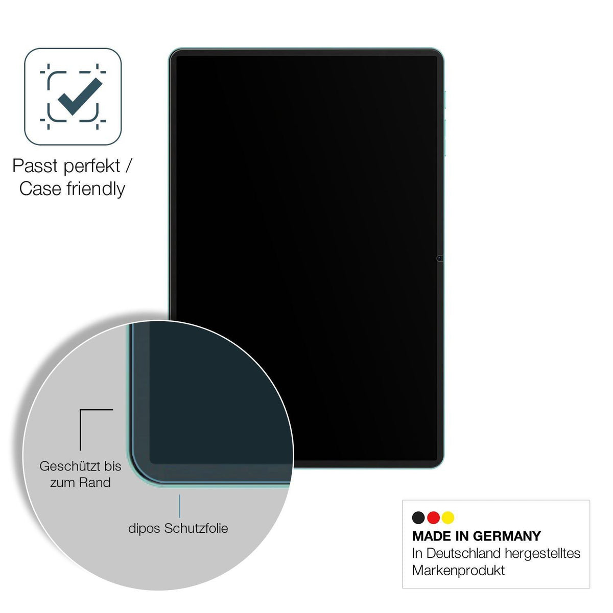 2x 9H Schutzfolie matt für Teclast P50 2025 Panzer (6)