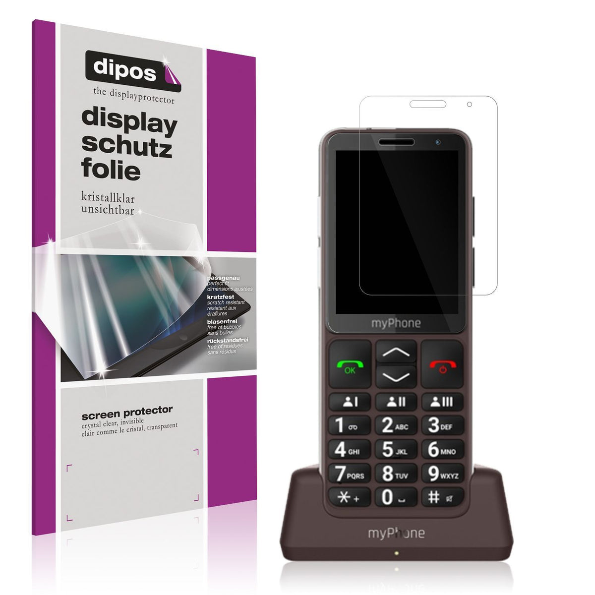 4x Schutzfolie klar für myPhone Bueno LTE Display- (1)