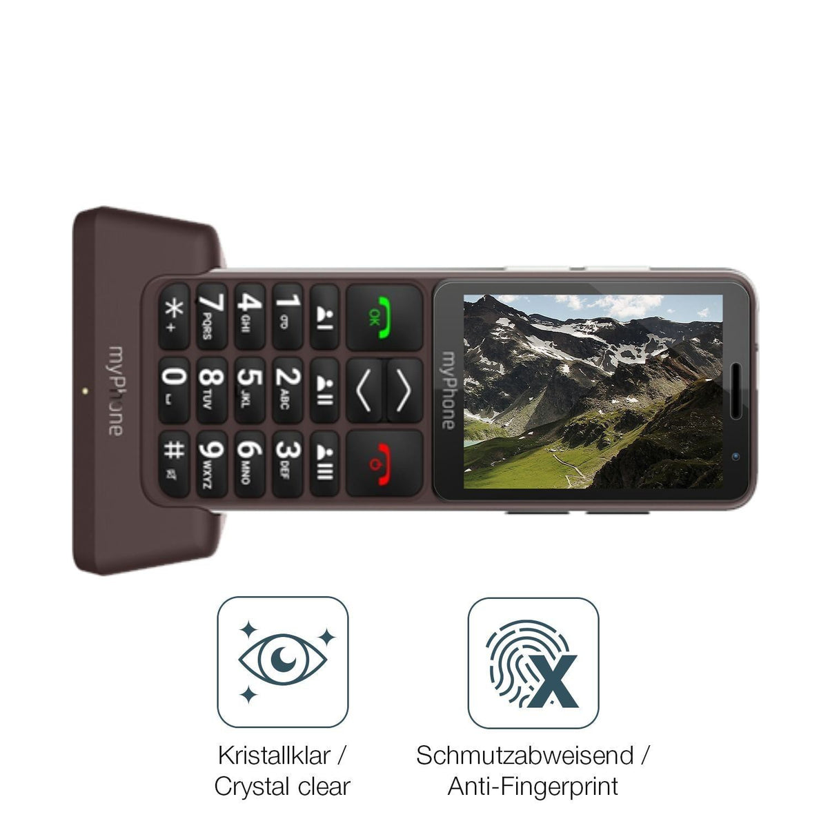 4x Schutzfolie klar für myPhone Bueno LTE Display- (4)