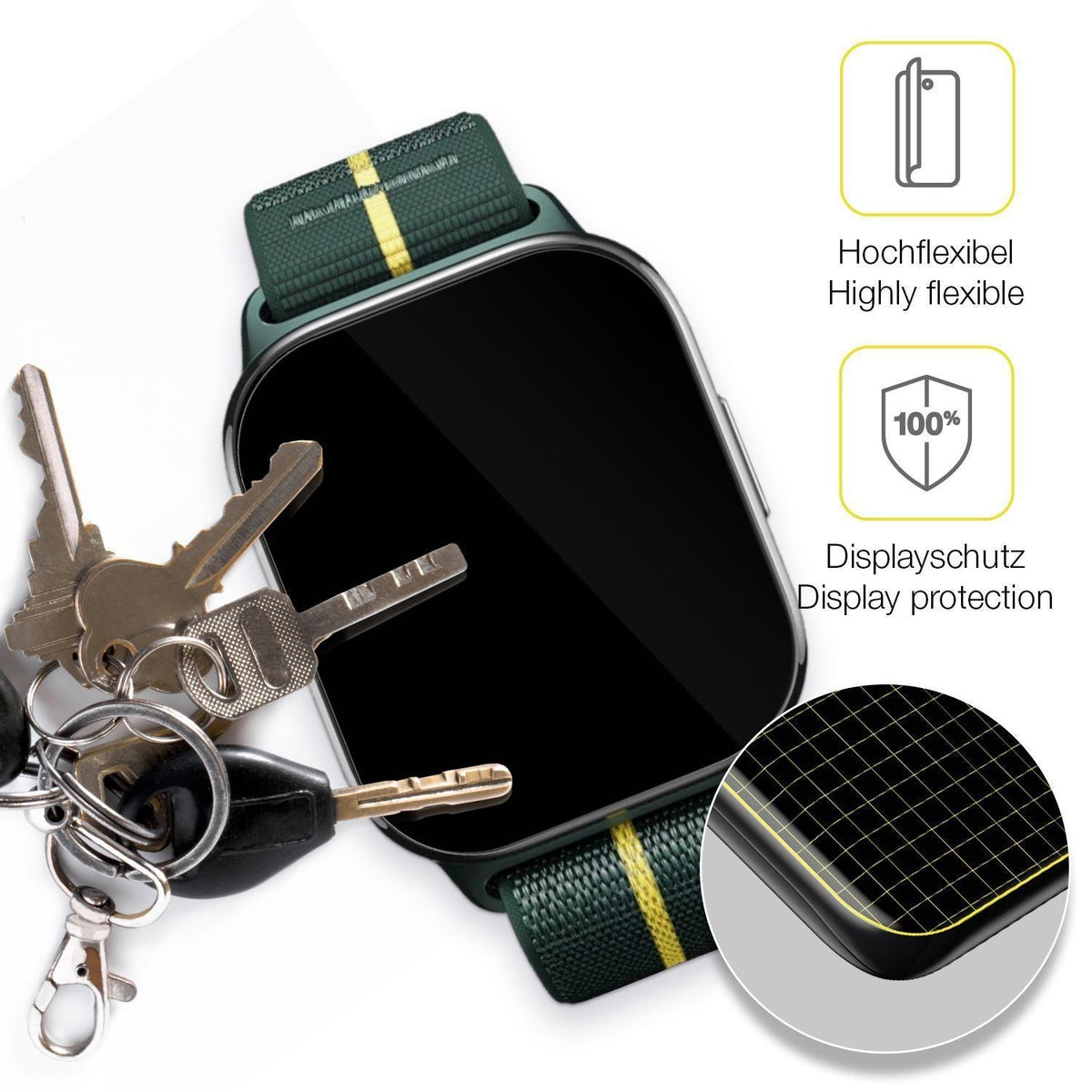 2x 3D Full Cover Schutzfolie für Motorola Moto Wat (3)
