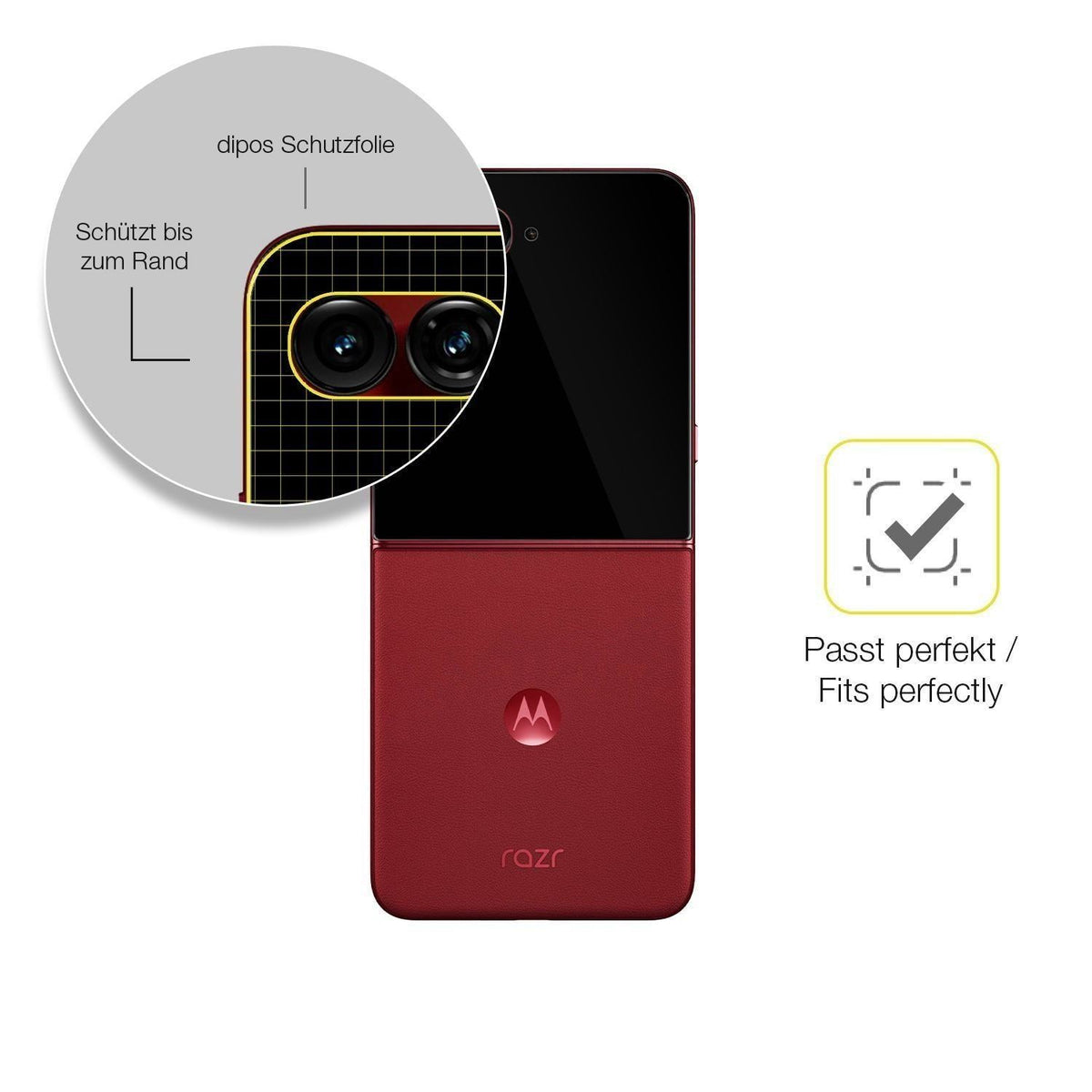 2x 3D Full Cover Schutzfolie für Motorola Razr 60  (6)
