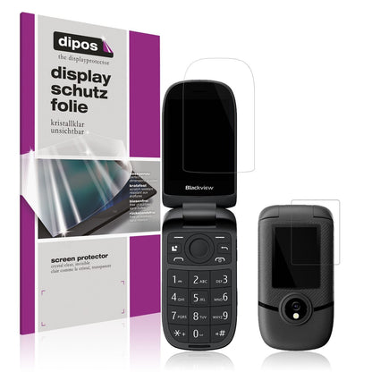 4x Schutzfolie klar für Blackview N2000 Flip Displ (1)