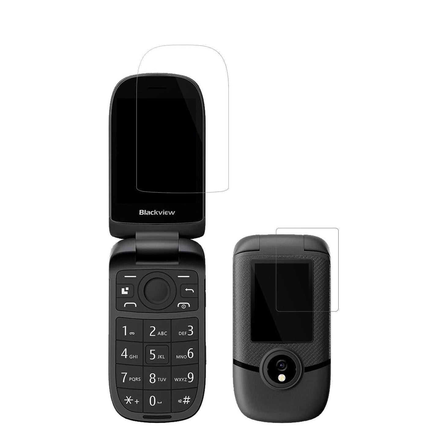 4x Schutzfolie klar für Blackview N2000 Flip Displ (2)