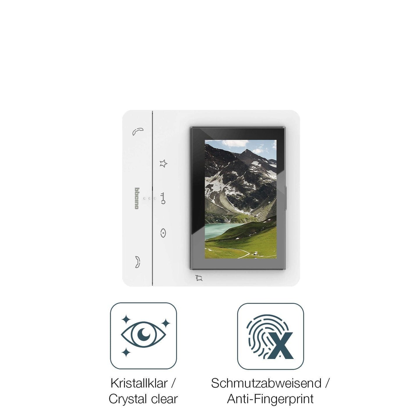 2x Schutzfolie klar für Bticino 344672 Display-Sch (4)