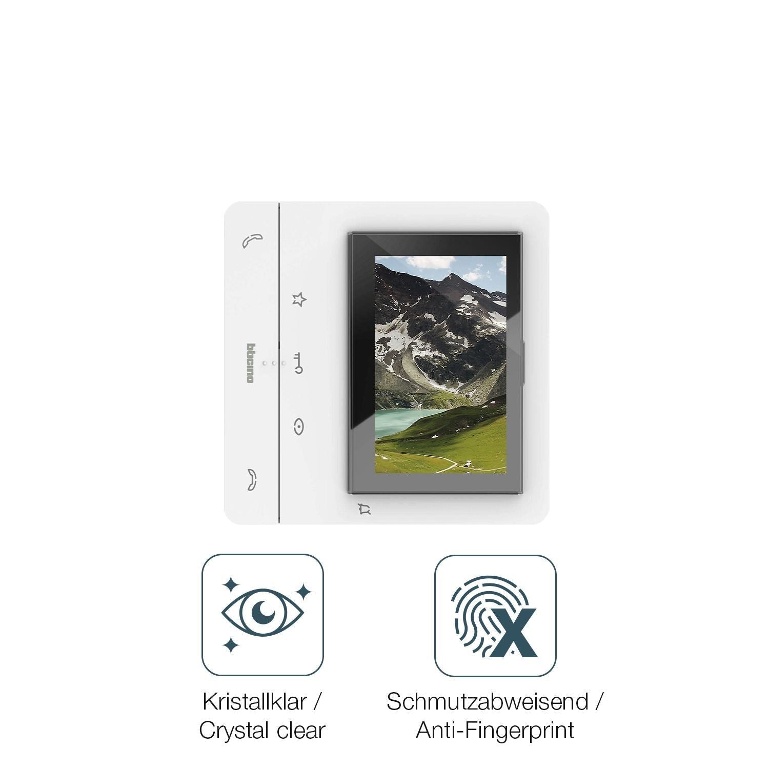 2x Schutzfolie klar für Bticino 344672 Display-Sch (4)