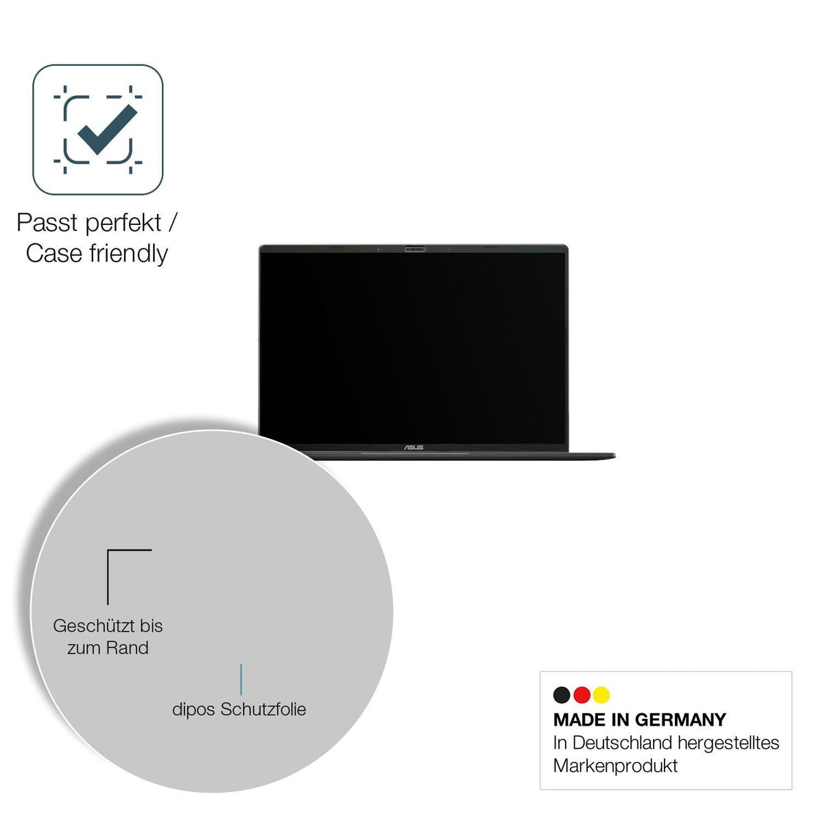 2x 9H Schutzfolie matt für Asus Vivobook S16 S3607 (6)
