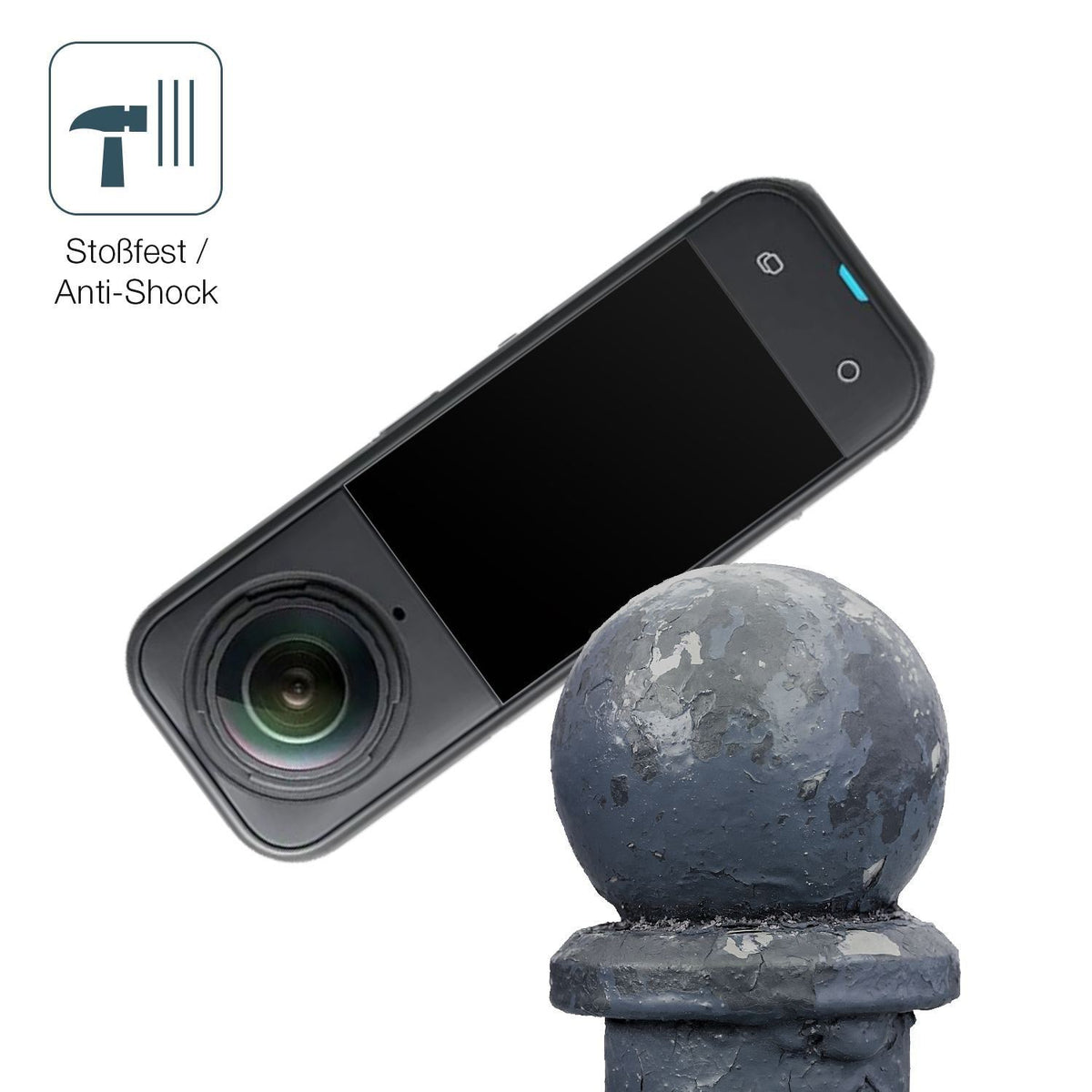 2x 9H Schutzfolie matt für Insta360 X5 Panzerfolie (4)