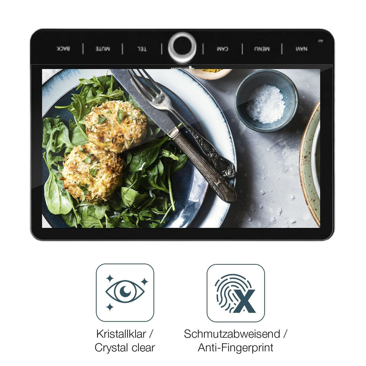 2x Schutzfolie klar für Dynavin D9-JP Plus 10.1 Zo (4)