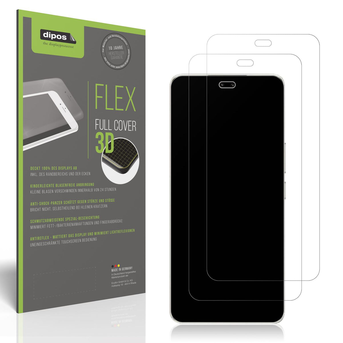 2x Full Cover Schutzfolie matt für Honor 400 Pro (1)