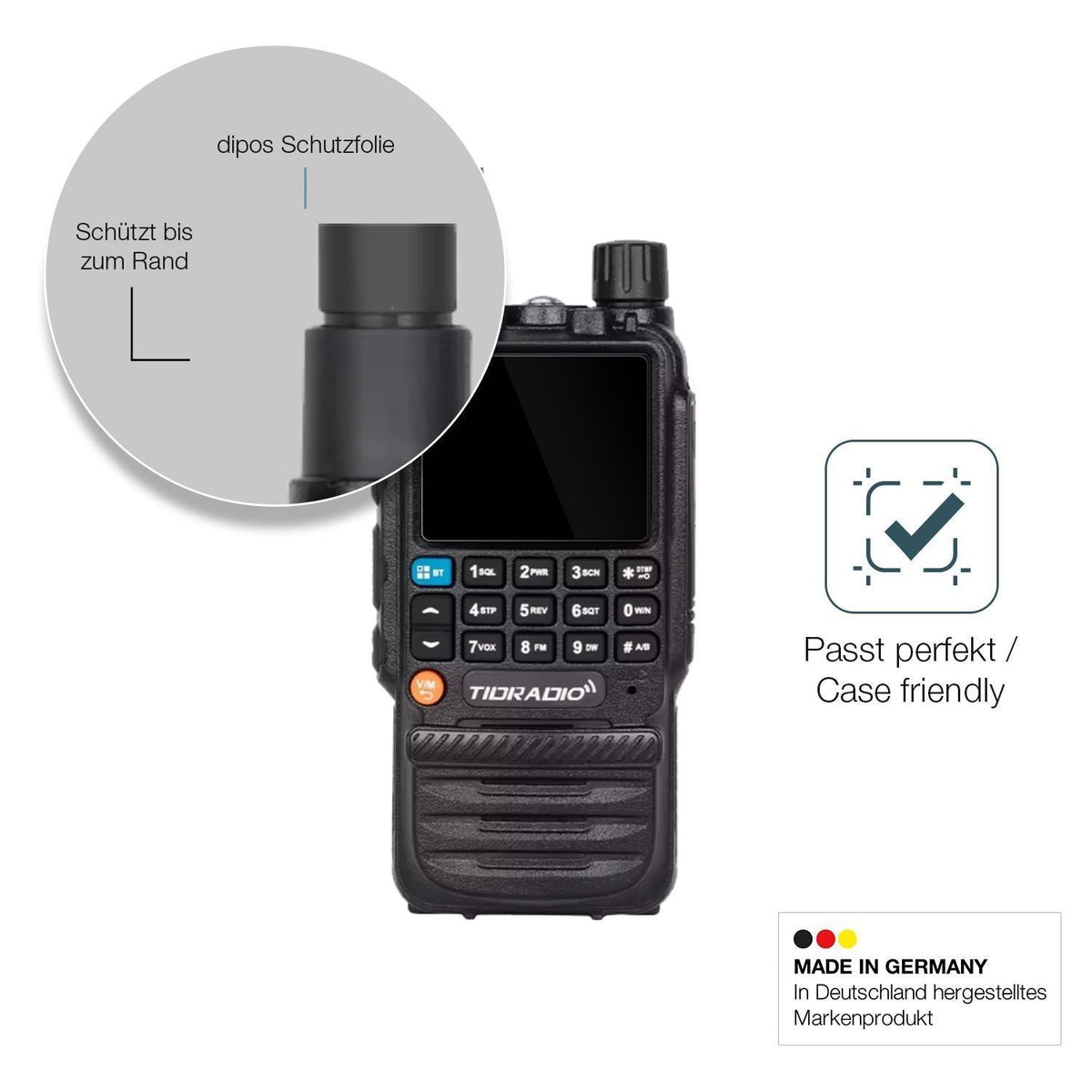 2x 9H Schutzfolie für Tidradio TD-H3 Panzerfolie (6)
