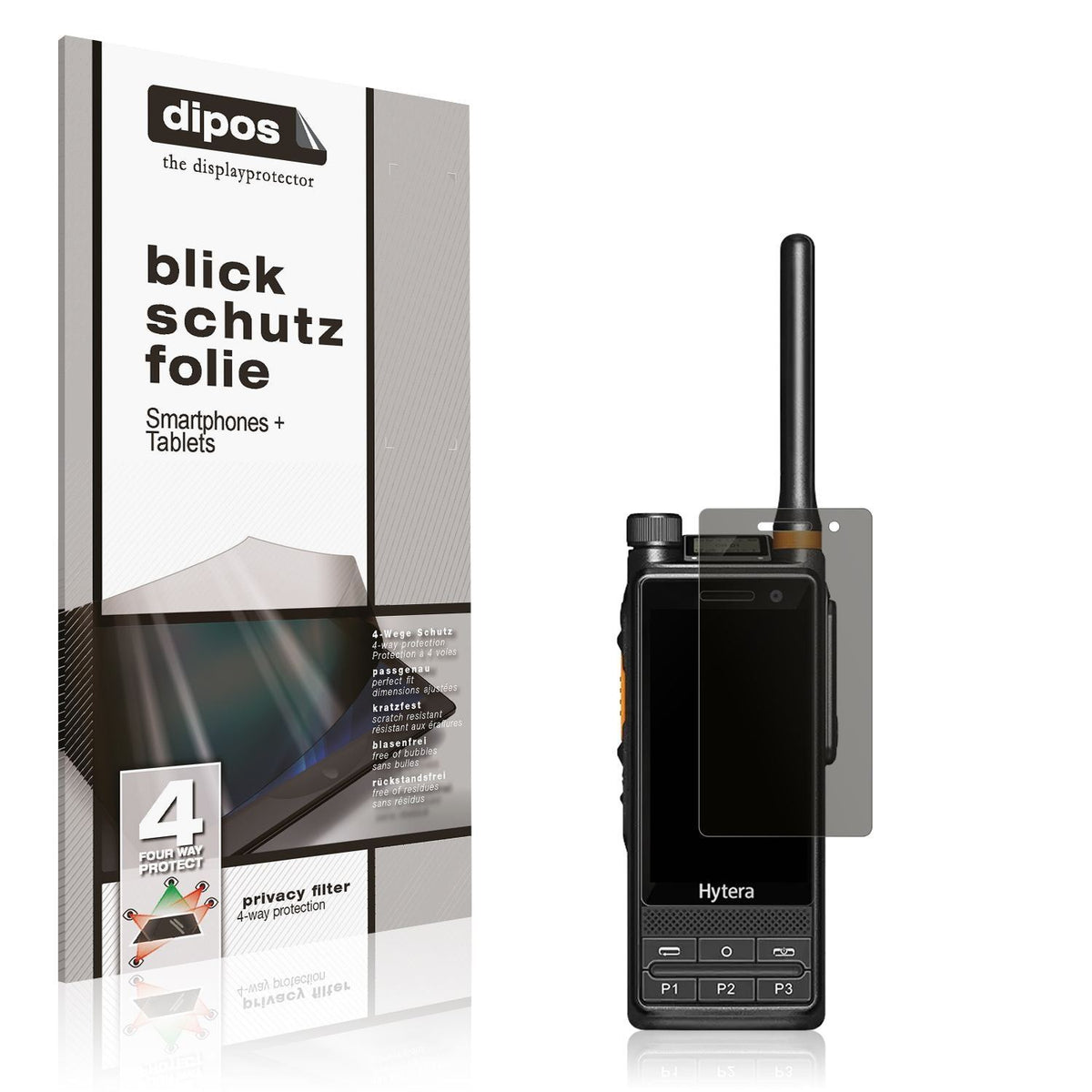 Blickschutzfolie für Hytera PDC680 matt Schutzfoli (1)