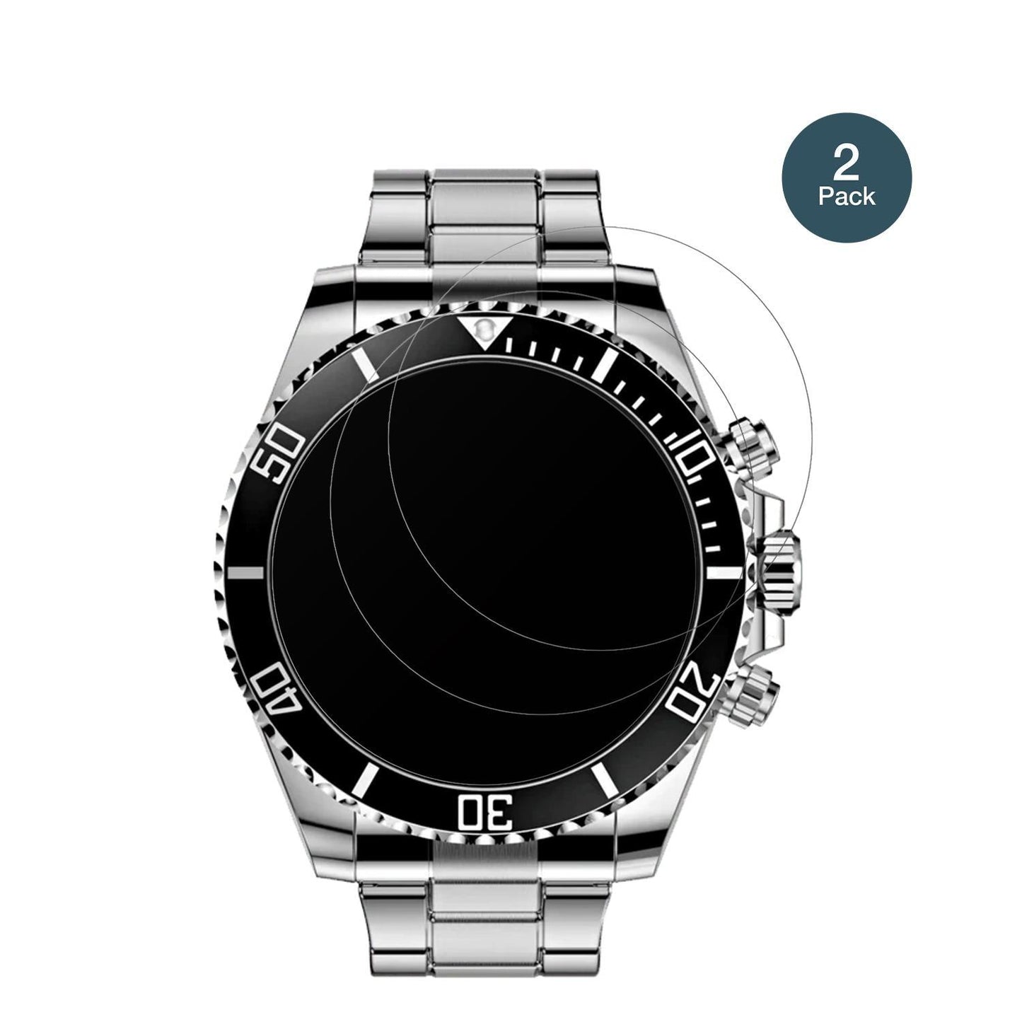 2x 9H Schutzfolie matt für Nexos Pro Smartwatch Pa (2)
