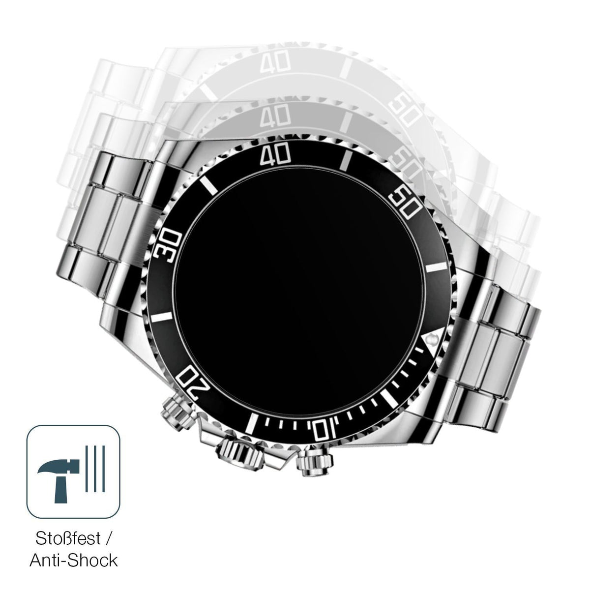 2x 9H Schutzfolie matt für Nexos Pro Smartwatch Pa (4)
