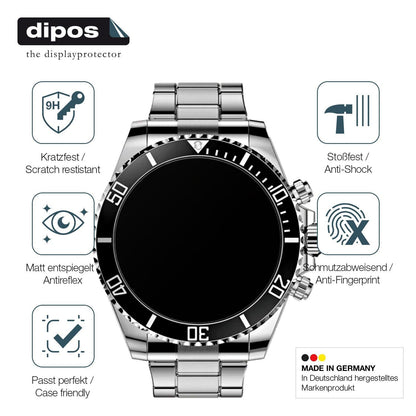 2x 9H Schutzfolie matt für Nexos Pro Smartwatch Pa (7)