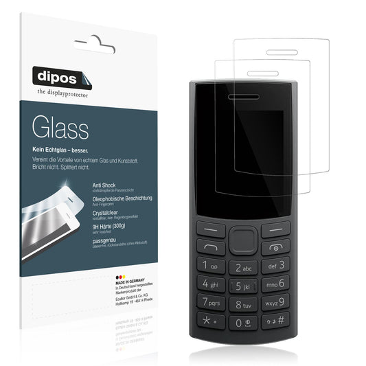 2x 9H Schutzfolie für Nokia 105 2G Edition 2025 Pa (1)