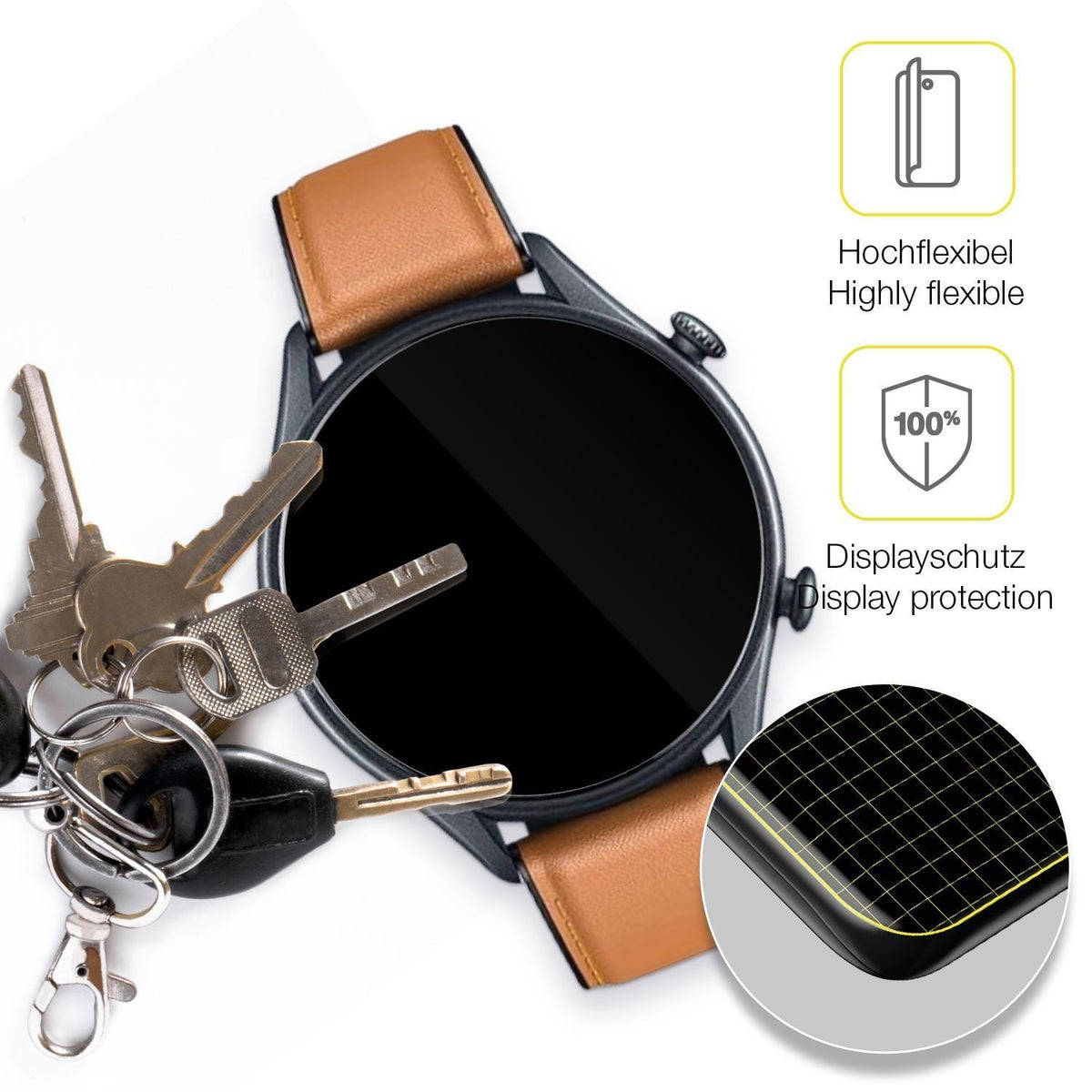 2x 3D Full Cover Schutzfolie für Motsfit Smartwatc (3)