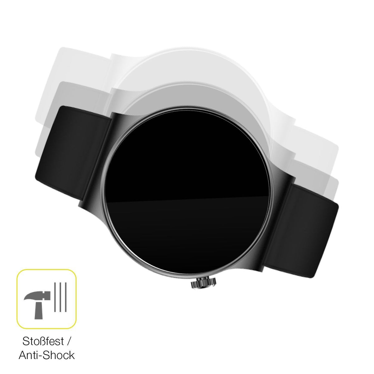 2x 3D Full Cover Schutzfolie für OOQE Watch CS PRO (4)