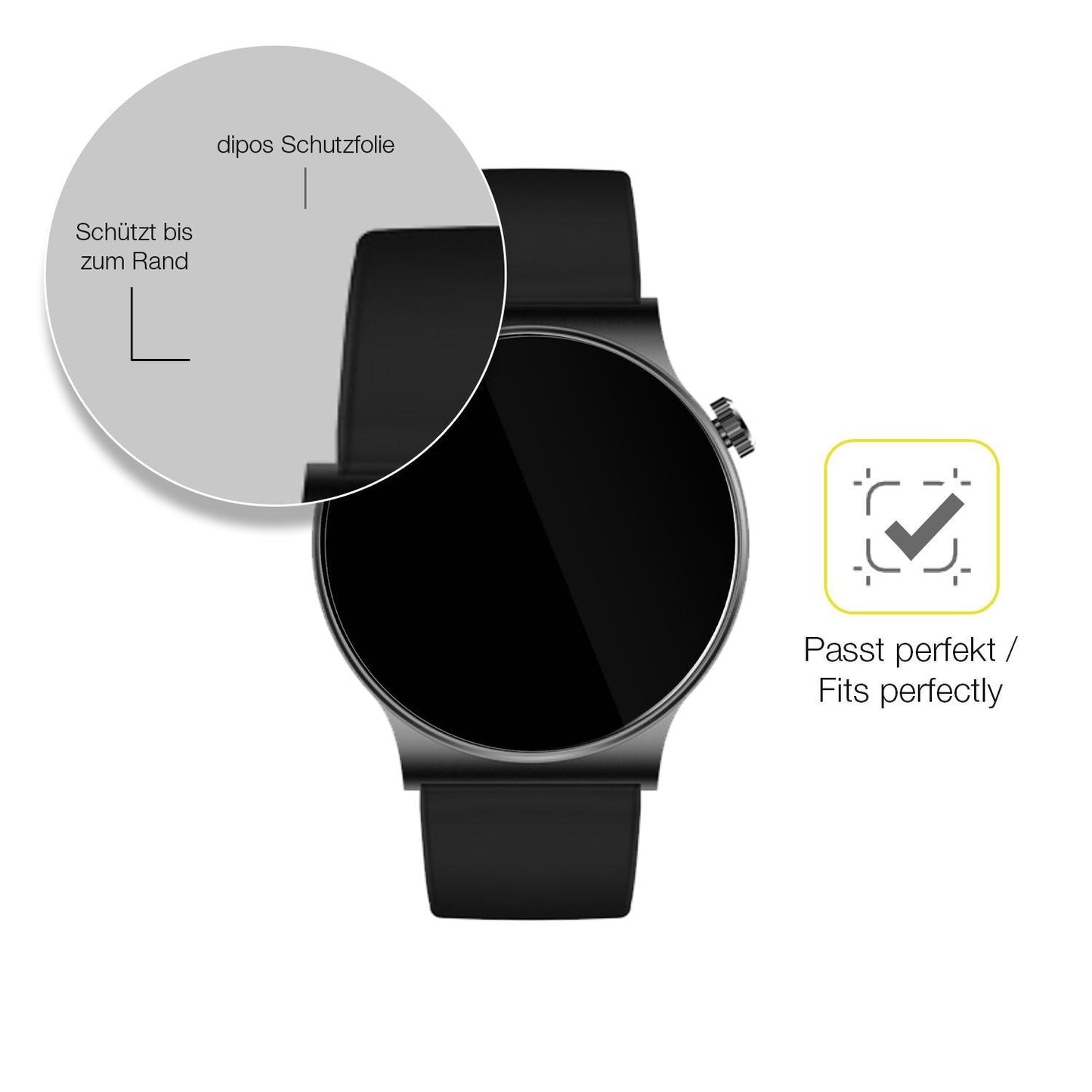 2x 3D Full Cover Schutzfolie für OOQE Watch CS PRO (6)