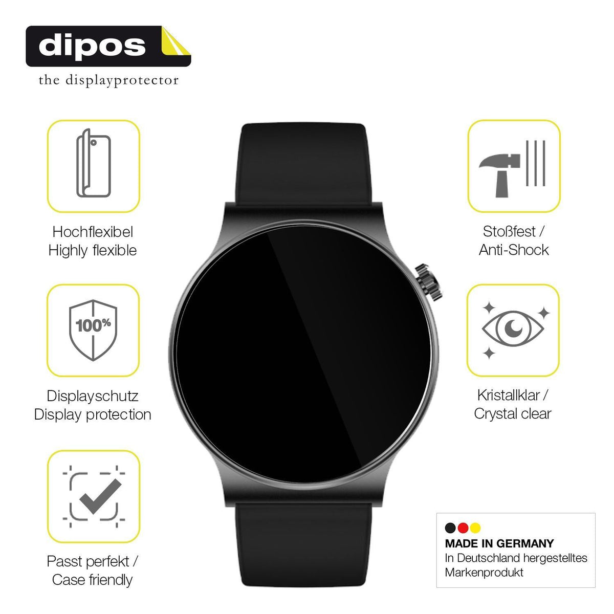 2x 3D Full Cover Schutzfolie für OOQE Watch CS PRO (7)