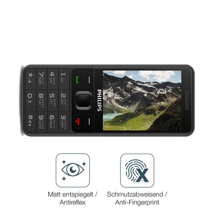 4x Schutzfolie matt für Philips Xenium E185 Displa (4)