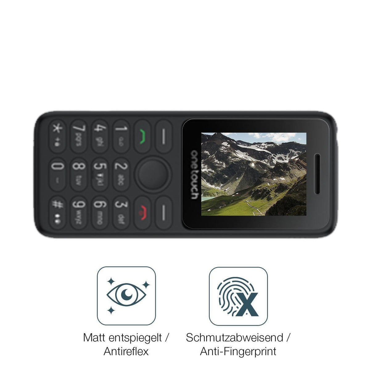4x Schutzfolie matt für TCL OneTouch 5041 Display- (4)