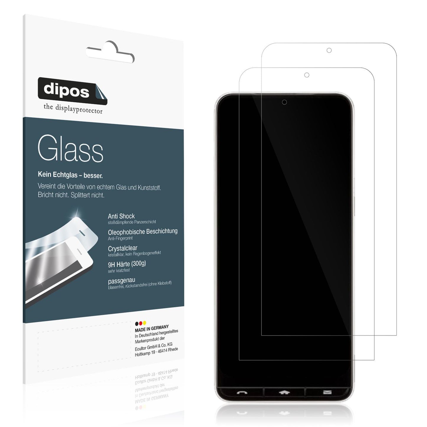 2x 9H Schutzfolie für Kyocera Basio Active3 Panzer (1)
