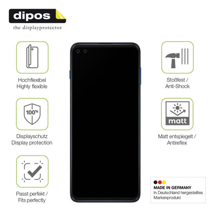 2x Full Cover Schutzfolie matt für Motorola Moto G (7)
