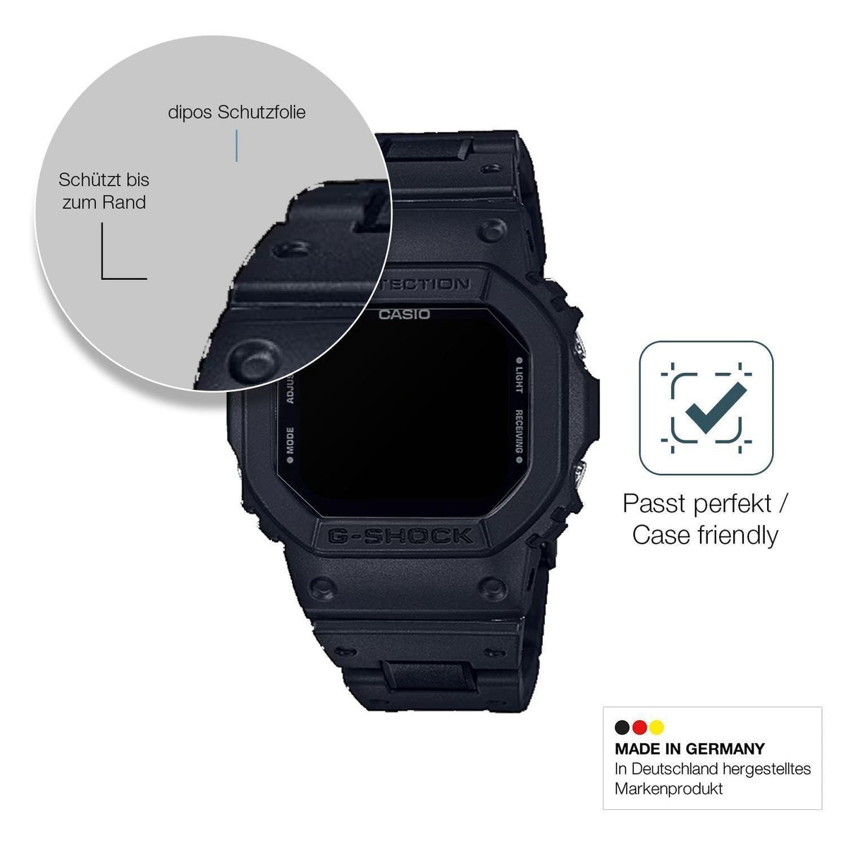 2x 9H Schutzfolie matt für Casio G-Shock GW-B5600B (6)