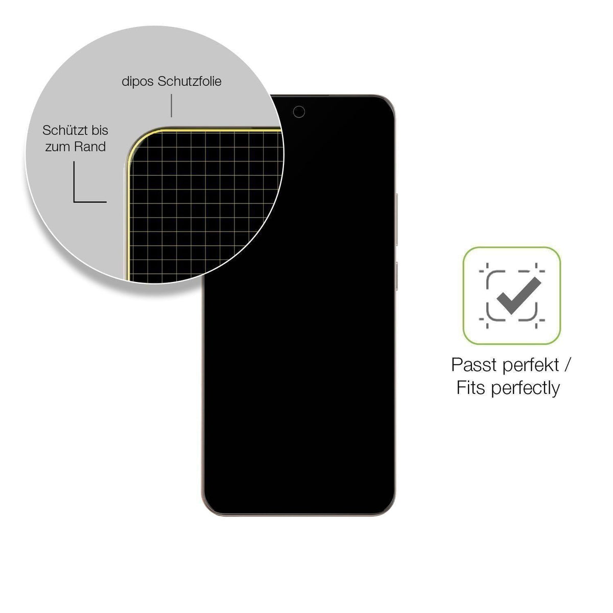 2x Full Cover Schutzfolie matt für Oppo Reno 12 (6)