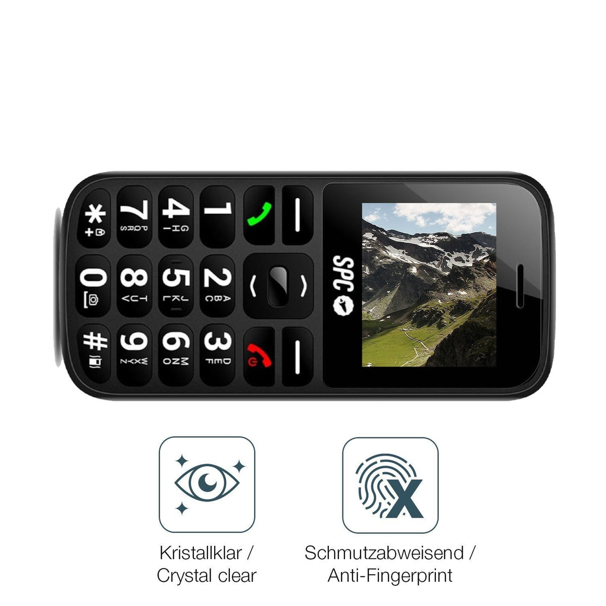 4x Schutzfolie klar für SPC Fortune 2 Display-Schu (4)